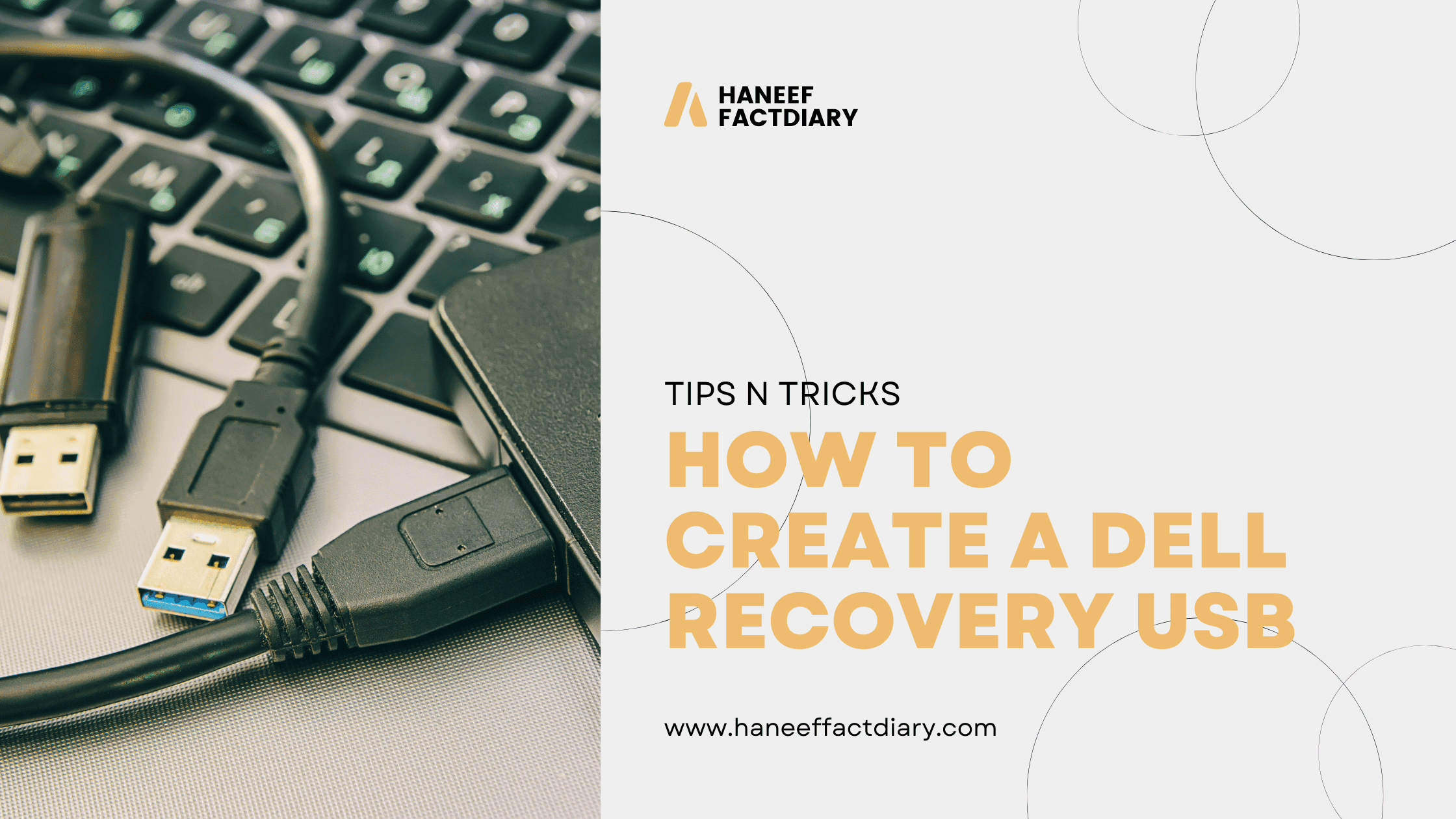 How to create a dell recovery usb