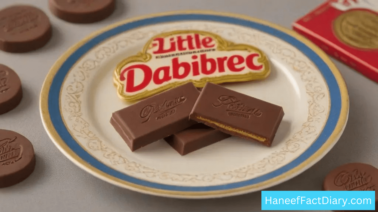 premium Little Debbie chocolate in a plate with royal golden badge on it 