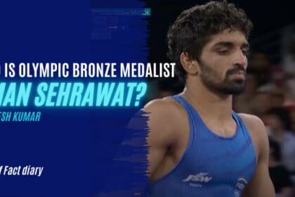 Who is  Olympic bronze medalist Aman Sehrawat?