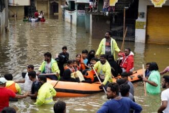 Floods In Telangana Resulted in Death of 16, Many missing.