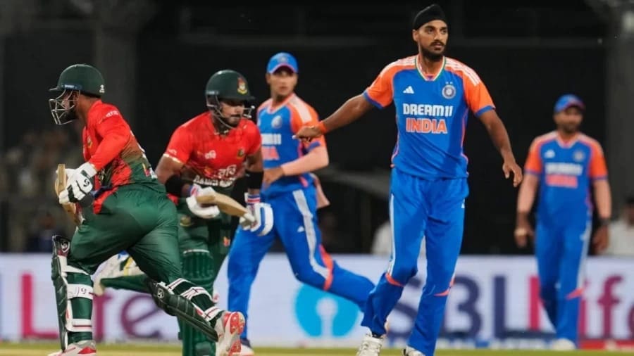 Arshdeep Singh against Bangladesh in T20 Match